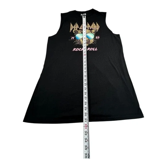 Def Leppard Rock & Roll 1983 Sleeveless T-Shirt Dress Men's Large L - Picture 5 of 7